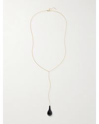TOTEME - Plated, Onyx And Swarovski Crystal Necklace - Lyst