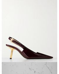 Saint Laurent - Lee Slingback-Pumps Aus Lackleder - Lyst