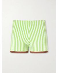 Haight - Bella Striped Cotton-Blend Shorts - Lyst