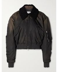 Acne Studios - Blouson En Tissu Technique Rembourré À Finitions En Polaire - Lyst