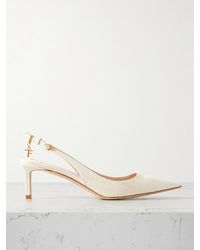 Tom Ford - Angelina Logo-Embellished Croc-Effect Leather Slingback Pumps - Lyst