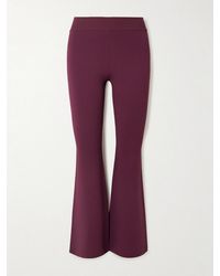 Stella McCartney - Cropped Jersey Flared Pants - Lyst