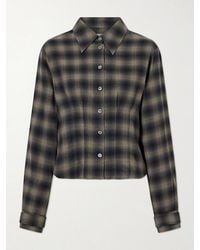 Our Legacy - Envelop Checked Cotton And Wool-Blend Shirt - Lyst