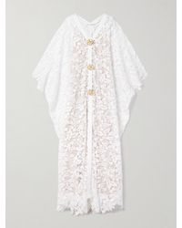 Oscar de la Renta - Robe Aus Guipure-Spitze Mit Verzierungen - Lyst