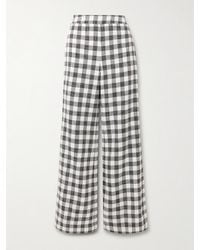 Cara Cara - Mayflower Gingham Cotton-Blend Wide-Leg Pants - Lyst