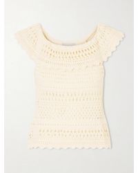 Isabel Marant - Zaelle Crocheted Cotton-Blend Top - Lyst