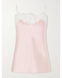 Stella McCartney - Lace-Trimmed Satin Camisole - Lyst