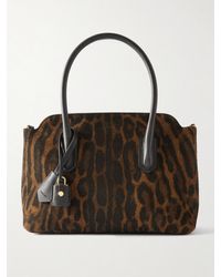 Tom Ford - Ocelot Medium Leather-Trimmed Ocelot-Print Brushed-Suede Tote - Lyst