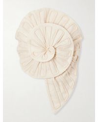 ANDRES OTALORA - Cosmos Strapless Cropped Embroidered Linen Top - Lyst