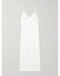 KHAITE - Tulula Silk-Poplin Maxi Dress - Lyst