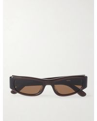THISTLES - The Suede Square-Frame Acetate Sunglasses - Lyst
