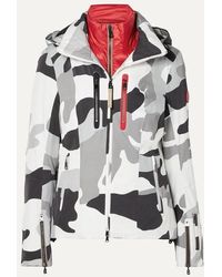 Bogner Veste De Ski À Capuche Et À Imprimé Camouflage Tami - Blanc