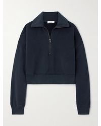 Agolde - Bethan Cropped Cotton-Jersey Sweatshirt - Lyst