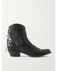 Comme des Garçons - X Mexicana Embellished Leather Ankle Boots - Lyst
