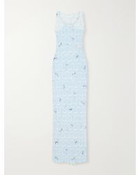 PUCCI - Printed Tulle Maxi Dress - Lyst