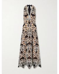 Johanna Ortiz - Verso Luminoso Guipure Lace Halterneck Maxi Dress - Lyst
