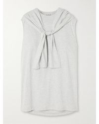 Acne Studios - Layered Appliquéd Cotton-Jersey Tank Top - Lyst