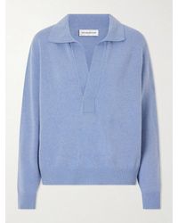 Victoria Beckham - Genevieve Wool And Cashmere Polo Sweater - Lyst