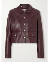 Altuzarra - Astley Cropped Leather Jacket - Lyst
