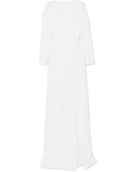 Roland Mouret Ella Robe Aus Woll-crêpe - Weiß