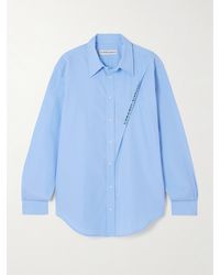 Y. Project - Embroidered Organic Cotton-Poplin Shirt - Lyst