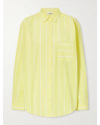 Lido - Striped Cotton-Poplin Shirt - Lyst