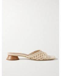 STAUD - Simone Braided Leather Sandals - Lyst