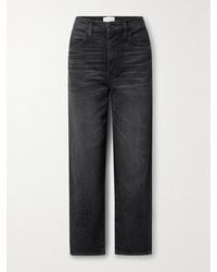 SLVRLAKE Denim - Net Sustain London Cropped High-Rise Straight-Leg Organic Jeans - Lyst