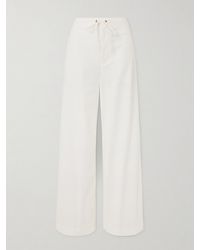 Nili Lotan - Kai Cotton Wide-Leg Pants - Lyst