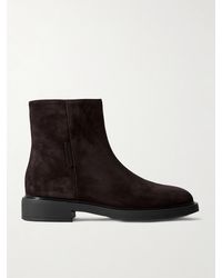 Gianvito Rossi - Lexington 20 Leather-Trimmed Suede Ankle Boots - Lyst