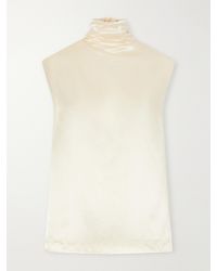 FFORME - Lilah Satin Blouse - Lyst