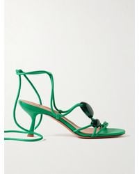 Zimmermann - Gleam Embellished Leather Sandals - Lyst