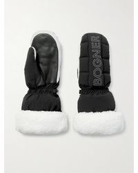 Bogner - Sabina Fäustlinge Aus Wattiertem Shell Und Shearling - Lyst