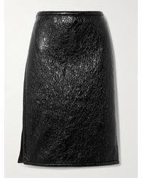 Gucci - Crinkled Patent-Leather Skirt - Lyst