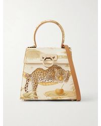Ferragamo - Leather-Trimmed Printed Canvas Shoulder Bag - Lyst