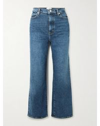 FRAME - The Wide Hoch Sitzende Jeans Mit Weitem Bein - Lyst