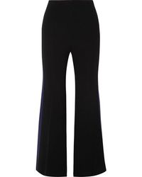 Rayures Évasé Noir À Crêpe En Pantalon Madison yY7gIbf6v