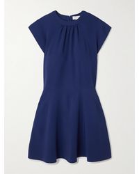 Stella McCartney - Gathered Crepe Mini Dress - Lyst