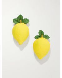 Jennifer Behr - Citron Resin Earrings - Lyst