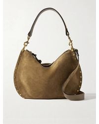 Isabel Marant - Oskan Soft Zipped Suede Shoulder Bag - Lyst