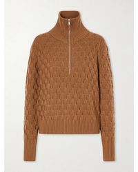 Wales Bonner - Acoustic Knitted Wool Half-Zip Turtleneck Sweater - Lyst