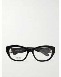 Dior - 30Montaigne0 B1I Oval-Frame Acetate Optical Glasses - Lyst