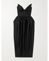 Zimmermann - Matchmaker Midikleid Aus Twill Aus Einer Seiden-Wollmischung Mit Bustier - Lyst
