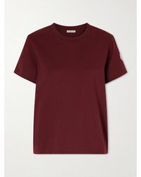 Moncler - Logo-Appliquéd Cotton-Jersey T-Shirt - Lyst