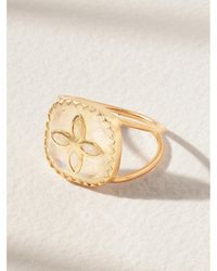 Pascale Monvoisin - Bowie N°2 Ring Aus 9 Karat Mit Mondstein Und Opalen - Lyst