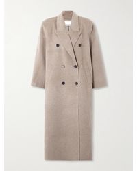 Frankie Shop - Gaia Doppelreihiger Oversized-Mantel Aus Einer Wollmischung - Lyst