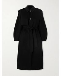 Mackage - Ceyla Belted Wool-Felt Trench Coat - Lyst