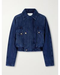 RÙADH - The Ghillie Cropped Denim Jacket - Lyst