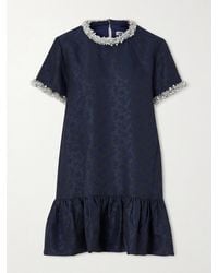 Jonathan Simkhai - Alison Embellished Jacquard Mini Dress - Lyst