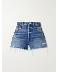 Agolde - Parker Vintage Cutoff Organic Denim Shorts - Lyst